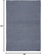 SAFAVIEH Area Rug 8x10 - Natura Collection - Large - Dark Grey, Handmade Wool Blend, Textured Design, Ideal for Living Room, Bedroom, Dining Space (NAT425H)