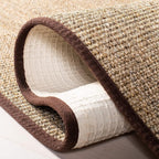 Martha Stewart x SAFAVIEH Area Rug Collection - 5' x 7', Light Brown, Sisal & Jute, Farmhouse Style, Ideal for Living Room, Bedroom, Office, Dining Space (MSR9501T)