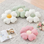 Flower Throw Pillow, Cute Flower Shaped Pillow Decorative Throw Pillow for Bed Couch, Soft Daisy Pillows Floor Seating Cushion Cushions (19.6 Inch Sage Green)
