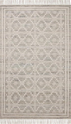 Loloi Angela Rose Rivers Collection RIV-02 Lagoon/Ivory 5'-0" x 7'-6" Reversible Area Rug