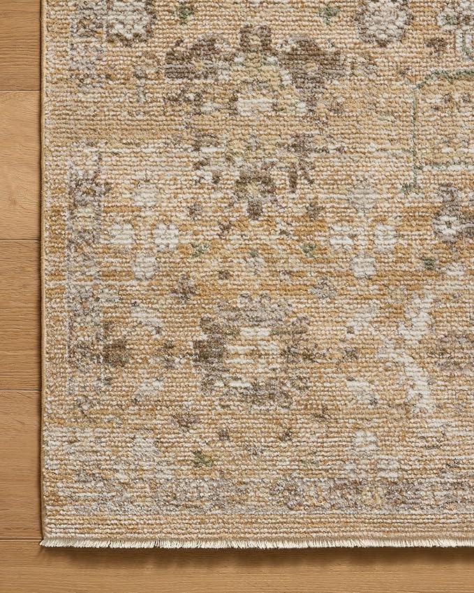 Loloi Magnolia Home by Joanna Gaines Pace Collection PAC-07 Sunset/Stone 9'-6" x 9'-6" Round Area Rug