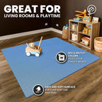 bemaxx Gym Mats Set - 18 pcs EVA Interlocking Foam Floor Tiles (12.6"x12.6"x0.4") 18sqft Protective Gym Flooring Sports Home Workout Exercise Mats Puzzle Garage Fitness Play-Room Pool Treadmill Bike