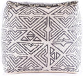 Mandala Life ART Pouf Ottoman - 20x20x20 - Foot Rest Stool White Cube