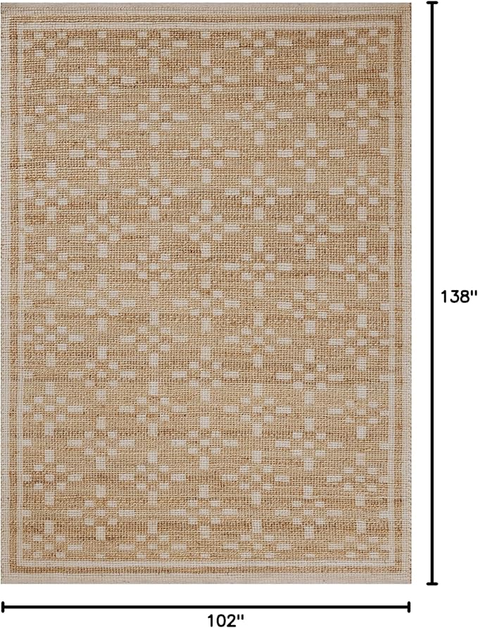 Loloi Chris Loves Julia Judy Collection JUD-07 Natural/Ivory 8'-6" x 11'-6" Area Rug