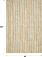 SAFAVIEH Area Rug 8x10 - Natural Fiber Collection - Large - Sage & Natural Brown, Handmade Jute, Farmhouse Style, Chunky Textured Thick Pile (NF447S)