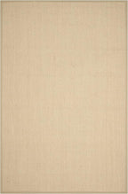 SAFAVIEH Area Rug 6x9 - Natural Fiber Collection - Maize & Linen Color, Sisal, Woven Design with Border (NF141B)