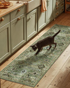 Washable Runners for Hallways Kitchen Rugs: 2'6"x8' Runner Rug Stain Resistant Non Slip Low Pile Soft Carpet Runners for Hallways Bedroom Kitchen Entryway Indoor Laundry Room Farmhouse