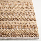 SAFAVIEH Natura Collection Runner Rug - 2'3" x 8', Tan & Beige, Western Design, Ideal for High Traffic Areas in Entryway, Kitchen & Bathroom (NAT501A-28)
