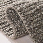 SAFAVIEH Area Rug 9x12 - Natural Fiber Collection - Large - Light Grey, Handmade Jute, Farmhouse Style, Chunky Textured Thick Pile (NF447G)