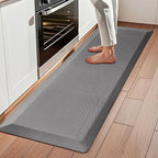 Anti Fatigue Kitchen Mats for Floor, Grey 9/10 Extra Thick Cushioned Standing Desk Mat, Comfort Memory Foam Ergonomic Kitchen Rugs and Mats Non-Slip Waterproof for Office, Kitchen, Sink, 20" x 48"