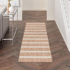 Nourison Home Positano Jute Ivory 2' x 6' Area Rug - Easy Clean, Non Shedding, Bed Room, Living Room, Dining Room, Kitchen (6' Runner)