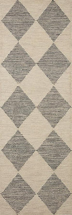 Loloi Chris Loves Julia Francis Collection FRA-01 Beige/Charcoal 2'-0" x 5'-0" Accent Rug