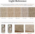 HUGEAR Area Rug 5x7 Light Brown Machine Washable Living Room Rugs Distressed Vintage Floral Vacuumable Low Pile Carpet Bedroom Office Dining Room Laundry Room Non Slip Soft Lightweight