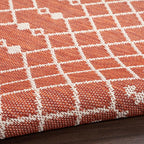 Nourison Home Positano Terracotta 9' x 12' Area Rug - Easy Clean, Non Shedding, Bed Room, Living Room, Dining Room, Kitchen (9' x 12')