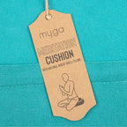 Myga Zafu Yoga Meditation Cushion with Washable Cover - Floor Cushion Pillow with Natural Buckwheat Filling - Soft Round Cotton Design for Meditating or Pranayama Exercises