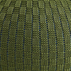 ARTPLAN - Round Knit Pouf - Woven Floor Ottoman - Handmade & Hand Stitched - 19.7 Dia x 12.8 High - Boho Home Décor - Living Room - Bedroom,Army Green