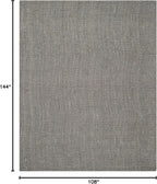 SAFAVIEH Area Rug 9x12 - Natural Fiber Collection - Large - Light Grey, Handmade Jute, Farmhouse Style, Chunky Textured Thick Pile (NF447G)
