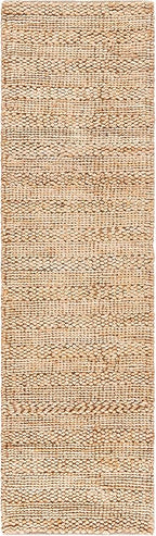 SAFAVIEH Natural Fiber Collection Runner Rug - 2'3" x 8', Natural, Handmade Jute, Braided Woven Design, Ideal for Living Room, Bedroom (NF212A)