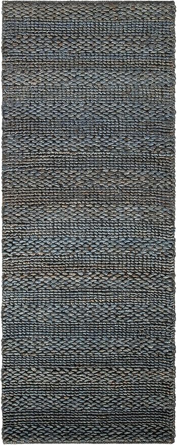 SAFAVIEH Natural Fiber Collection Runner Rug - 2'3" x 10', Grey, Handmade Jute, Braided Woven Design, Ideal for Living Room, Bedroom (NF212G)