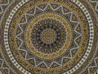 Popular Handicrafts Wall Hanging Tapestry For Bedroom Hippie Mandala Bohemian Psychedelic Hippy Intricate Floral Design Indian Tapestries Bedspread 84 x 90 Inches (215cm x 230cm) Brown