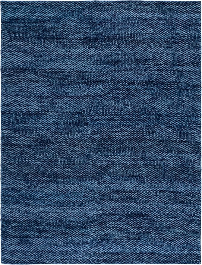 SAFAVIEH Area Rug 8x10 - Natura Collection - Large - Navy & Blue, Handmade Wool Blend, Textured Design, Ideal for Living Room, Bedroom, Dining Space (NAT425N)