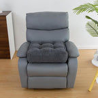 HIGOGOGO Tufted Corduroy Recliner Seat Cushion for Elderly, 20x20x6 Inch Extra Large Square Seat Cushion for Recliner Chair, Floor Pillow, Office Chair, Car, No Pressure on Thighs, Dark Grey