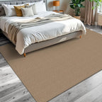 KOZYFLY Washable Area Rug 6x9 ft Rubber Backed Non Slip Rugs for Living Room Braided Cotton Bedroom Rug Woven Office Rugs Indoor Floor Carpets for Dining Bedroom Living Room, Tan/Orange/Brown