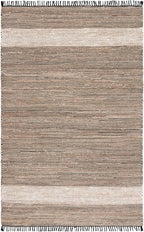 SAFAVIEH Cape Cod Collection Accent Rug - 4' x 6', Green & Beige, Handmade Denim & Jute, Ideal for The Living Room, Dining, Bedroom (CAP153Y)