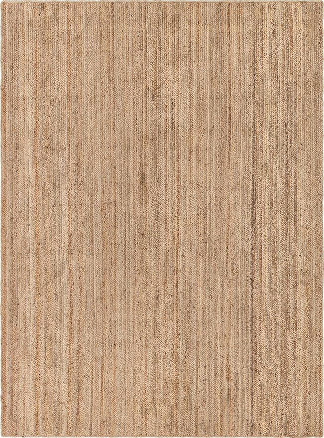 Unique Loom Braided Jute Collection Area Rug - Dhaka (8' x 11' Rectangle, Natural)