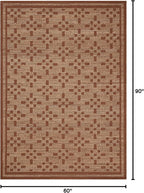 Loloi Chris Loves Julia Judy Collection JUD-07 Natural/Spice 5'-0" x 7'-6" Area Rug