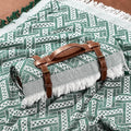 VitalCozy Waterproof Picnic Blankets 71×71 inch Outdoor Blanket Foldable 2 in 1 Double Layer Sandproof Beach Mat with Carry Strap for Camping Lawn Park Beach Grass(Green)