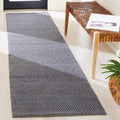SAFAVIEH Natura Collection Runner Rug - 2'3" x 8', Dark Grey, Handmade Wool, Ideal for Bedroom, Foyer, Hallway, Entryway (NAT425H)