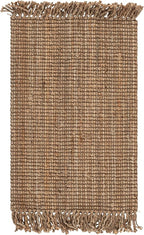 SAFAVIEH Natural Fiber Collection 2' x 3' Natural NF809A Handmade Woven Fringe Jute Entryway Living Room Foyer Bedroom Accent Rug