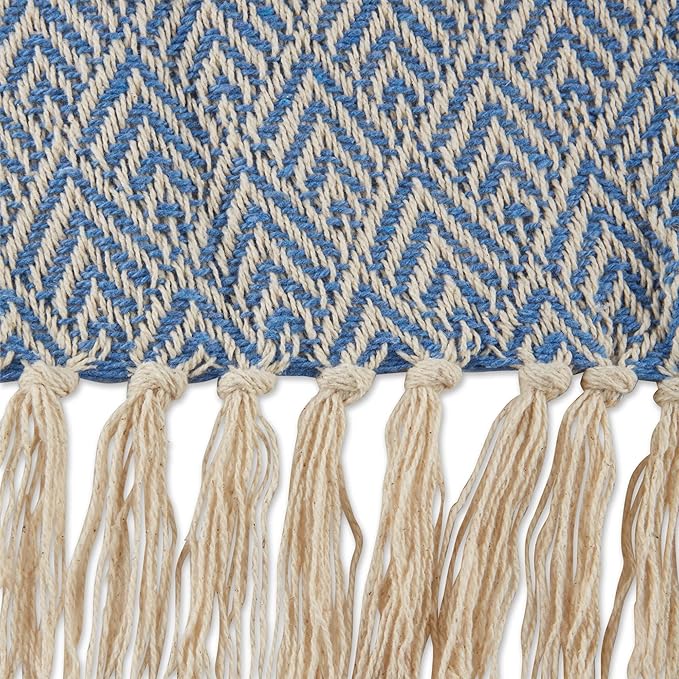 DII Diamond Throw Collection Cotton Woven, 50x60, Artichoke