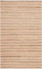 SAFAVIEH Natura Collection Area Rug - 5' x 8', Natural & Beige, Rustic Farmhouse Design, Handmade Wool & Jute, Ideal for The Living Room, Bedroom, Dining Room (NAT501A-5)