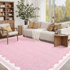 GarveeHome Scalloped Rug