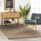 nuLOOM 5' x 8' Easy-Jute Area Rug, Machine Washable, Non-Slip, for Living Room Bedroom Kids Room Nursery Home Decor, Anisa Natural