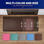 FEATOL Anti Fatigue Mat for Standing, 9/10 Extra Thick Ergonomic Standing Desk Mat, Comfort & Durable Memory Foam Standing Mat at Home,Office All Day (20" x 39", Brown, 1PC)
