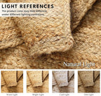Jute Braided Small Rug, Natural - 2x3 Feet, Accent Reversible Hand Woven Doormat for Entryway, Kitchen, Living Room, Nursery | Rustic Neutral Front Door Floor Mat for Outdoor/Indoor Use - 24x36 Inches