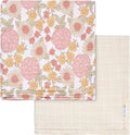 Gerber Baby Unisex 2-Pack Muslin Blanket, Retro Floral, One Size