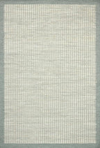Loloi Amber Lewis Lilah Collection LIH-01 Ivory/Sky 2'-3" x 3'-9" Accent Rug Jute, Wool, Cotton, Neutral, Living, Bedroom, Dining, Rug