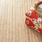 Dash & Albert Simba Ivory Handwoven Jute Rug, 2 X 3 Feet, Ivory Solid Pattern