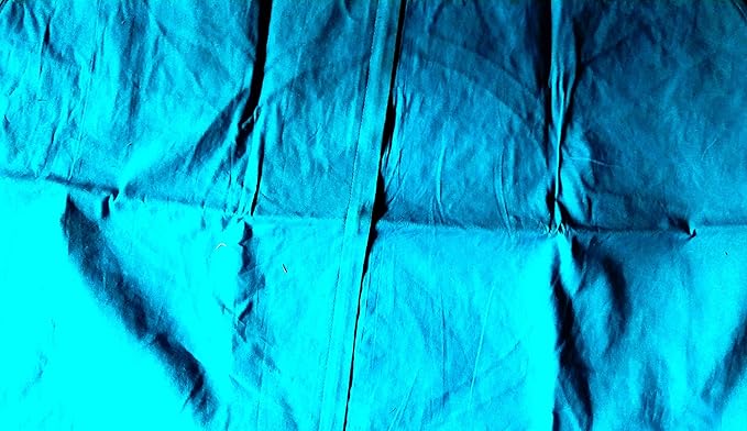 Indian Handmade Patchwork Codework Turquoise Pouf Cover Ottoman Round Floor Pillow Cushion Seating Throw Decorative Pom Pom Pillow Cases Bohemian 32 Inches