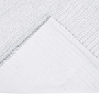 Better Trends Jullian Collection is Super Soft and Light Weight in Bold Stripes Design 100% Cotton Tufted Unique Luxurious Machine Washable Tumble Dry, Euro Sham, White