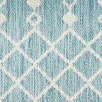 Nourison Home Positano Aqua 7' x 10' Area Rug - Easy Clean, Non Shedding, Bed Room, Living Room, Dining Room, Kitchen (7' x 10')