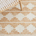 SAFAVIEH Natural Fiber Collection Accent Rug - 3' x 5', Ivory & Natural, Handmade Farmhouse Jute & Wool, Ideal for High Traffic Areas in Entryway, Living Room, Bedroom (NF511A)