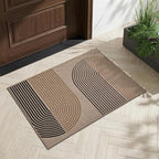 GarveeHome Modern Rainbow Easy Jute Rug, 2x3 Entryway Rug - Non-Slip Indoor Outdoor Doormat, Washable & Non-Shedding for Front Door, Kitchen, Farmhouse Porch