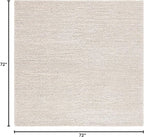 SAFAVIEH Natura Collection Area Rug - 6' Square, Grey & Ivory, Handmade Wool Blend, Textured Design, Ideal for Living Room, Bedroom, Dining Space (NAT425F)