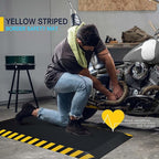 FEATOL Anti Fatigue Mat Industrial, Ergonomic Standing Floor Mat for Work for Stand -Safety Support for Leg & Back Pain(Yellow Border, 20" x 59", 3PC)