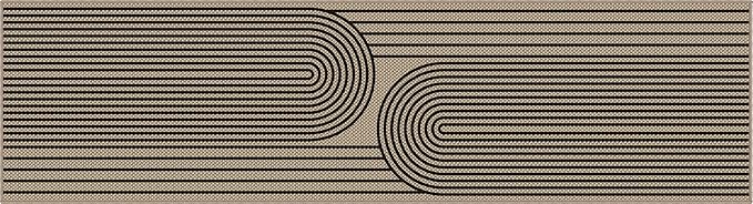 2x8 Kitchen Runner Rug for Hallways Outdoor Rug Easy Jute Rug Washable Low-Pile Non-Slip Area Rug Indoor Outdoor Carpet for Bedside Laundry Entryway Porch Door Mat Boho Black Rainbow Floor Mats